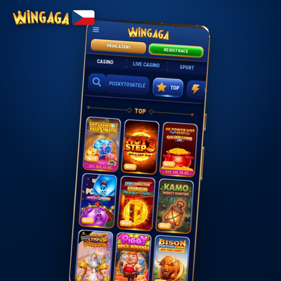Více než 5 000 automatů a stolních her v aplikaci Wingaga Casino