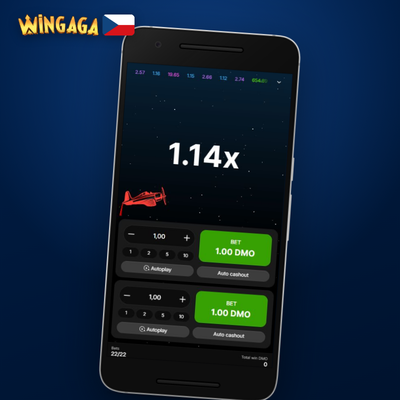 Přehled historie kol s multiplikátory v Aviator aplikaci Wingaga Casino