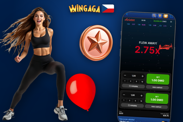 Potvrzení výběru výhry z Aviator ve Wingaga Casino s ikonami platebních metod