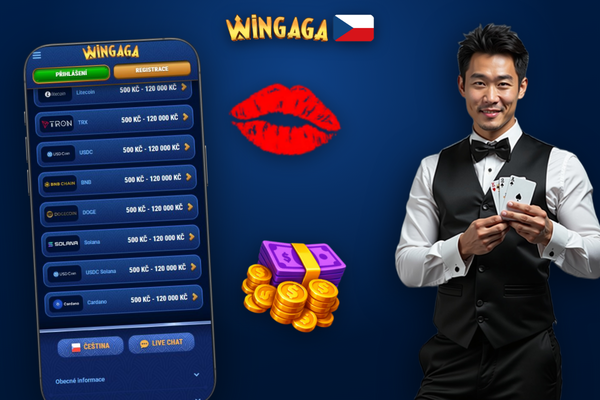 Doklad o adrese pro výběr peněz ve Wingaga Casino — faktura nebo bankovní výpis