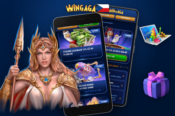 Mobilní registrace a aktivace Wingaga Casino bonus nabídky na Androidu i iOS jednoduše