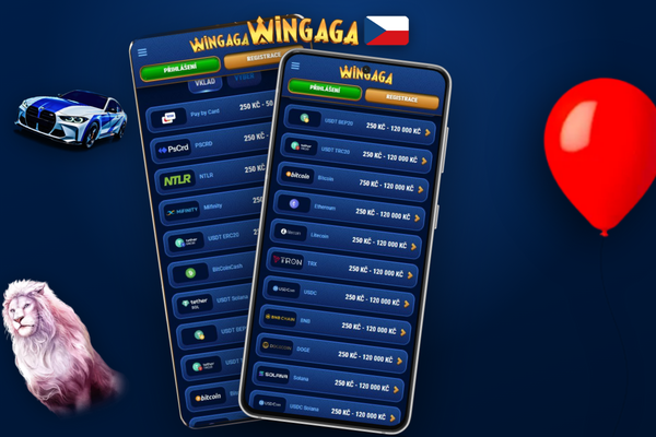 Zadejte promo kód VIPCZ77 v pokladně a aktivujte uvítací bonus Wingaga Casino