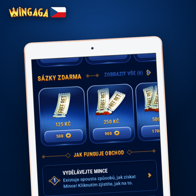 Uvítací balíček Wingaga Casino: 100 % bonus, 200 free spinů a Bonus Crab pro nové hráče