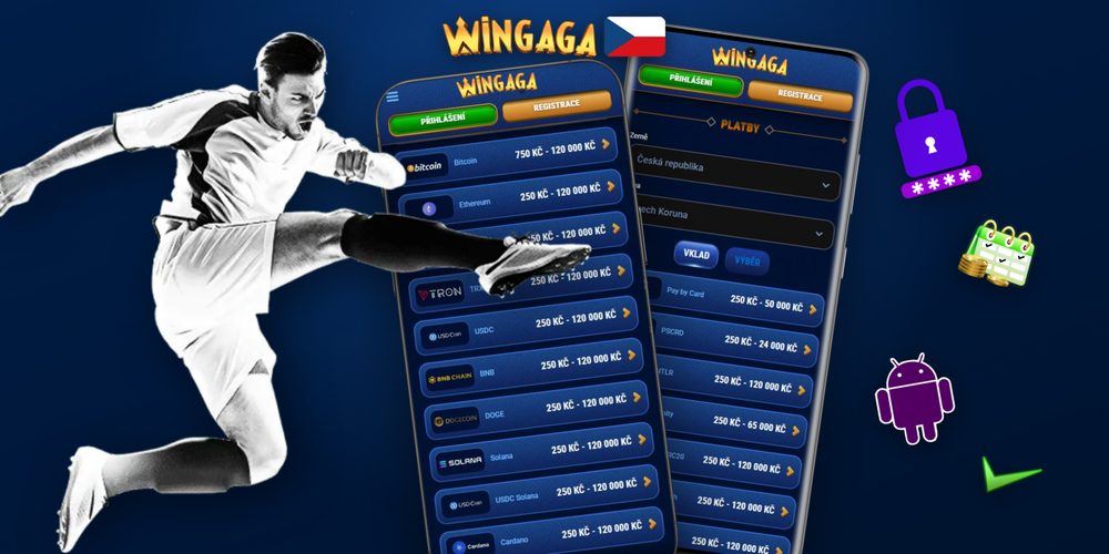 Uvítací bonus až 12 500 CZK a 200 free spinů s kódem VIPCZ77 ve Wingaga Casino