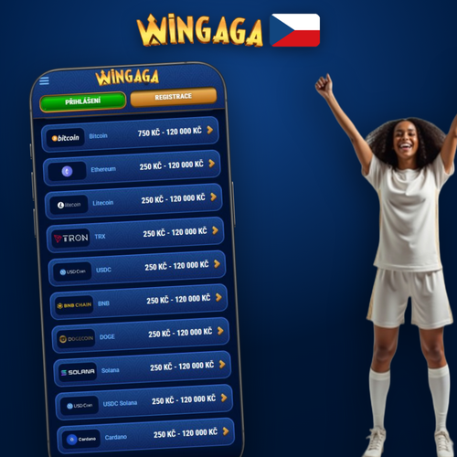 Wingaga Casino vklad přes Visa, Mastercard, Skrill a Bitcoin na jednom místě