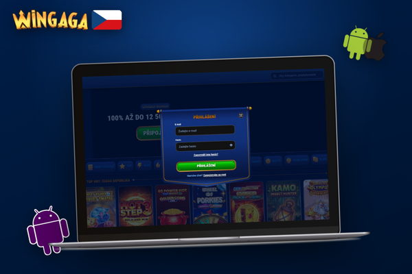 Zabezpečení účtu Wingaga Casino pomocí silného hesla a dvoufaktorové autentizace